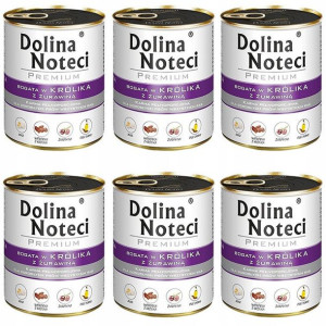 Dolina Noteci Premium dla Psa królik 6x400g
