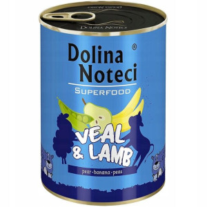 DNT Super Food dla psa cielęcina i jagnięcina 400g