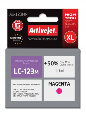 ACJ tusz Brother LC123 Magenta AB-123MN