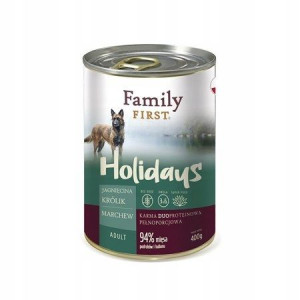 FamilyFirst Jagnięcina królik marchew adult 400g