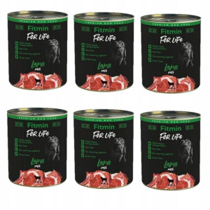 FITMIN For Life dog jagnięcina lamb dla psa 6x800g