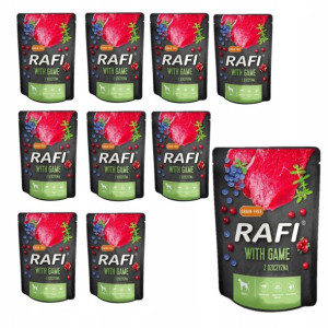 Rafi dziczyzna borówka żurawina 10x300g