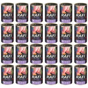 RAFI królik borówka żurawina 24x400g