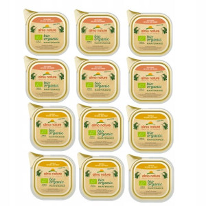 ALMO NATURE Daily Menu BIO Dog mix smaków 12x100g