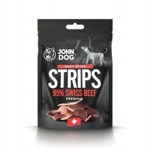 JOHN DOG Paski z wołowiny 95% przysmak dla psa 90g