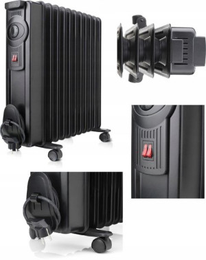 Grzejnik elektryczny olejowy 1500W przenośny