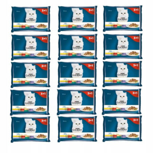 GOURMET PERLE Duet Mięsny dla kota 60x85g