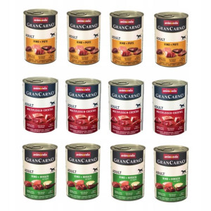 ANIMONDA Grancarno Adult mix 3 smaków 12x400g