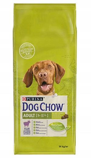 PURINA DOG CHOW ADULT Jagnięcina pies 14KG+GRATIS