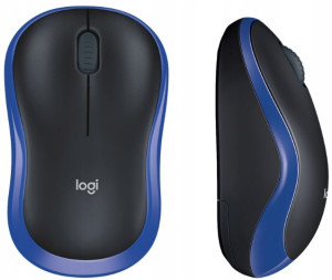 Mysz Logitech M185 bezprzewodowa niebieska