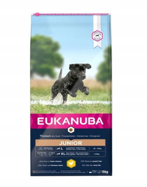 EUKANUBA dla psa Junior Large Breed Chicken 15kg