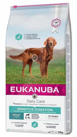 EUKANUBA Sensitive Digestion dla psa 12kg+GRATIS