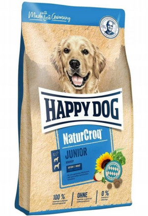 HAPPY DOG NaturCroq Junior dla psa 15kg+GRATIS