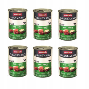 ANIMONDA Grancarno Adult wołowina, jeleń 6x400g
