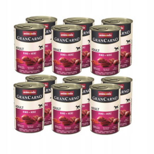 ANIMONDA Grancarno Adult wołowina i serca 12x400g