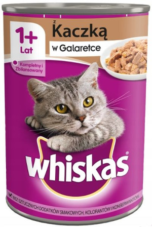 WHISKAS Adult Kaczka puszka 400g