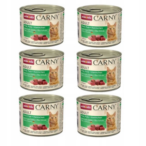ANIMONDA Carny Adult wołowina,indyk,królik 6x200g