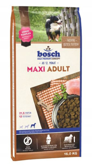 Karma Bosch Adult Maxi dla psa 15kg+GRATIS