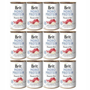 BRIT Mono Protein jagnięcina brązowy ryż 12x400g