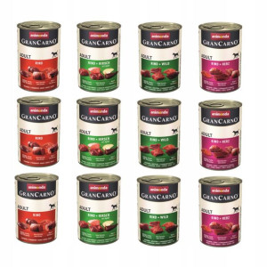 ANIMONDA Grancarno Adult pies mix smaków 12x 400g
