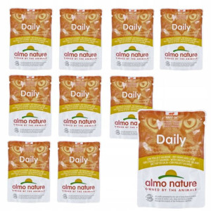 ALMO NATURE Daily Menu Kurczak z łososiem 10x70g