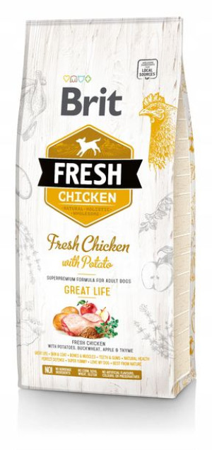 Brit Fresh Chicken&Potato Adult Great Life 2,5