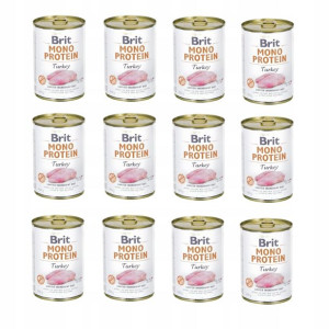 BRIT Mono Protein TURKEY indyk 12x400g
