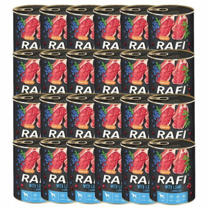 Karma Rafi dla psa jagnięcina 24x800g