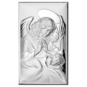 Obrazek Anioł Stróż na chrzest Rozmiar: 12x20 cm