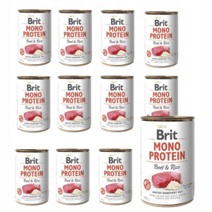 BRIT Mono Protein BEEF & RICE 12x400g
