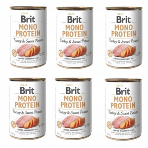 BRIT MONO PROTEIN indyk z batatem 6x400g