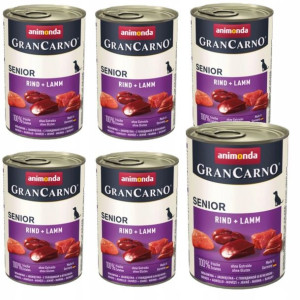 ANIMONDA Grancarno Senior wołowina jagn 6x400g