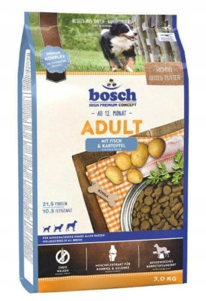 Bosch Fisch & Potato dla psów dorosłych 3kg