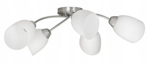 Żyrandol lampa sufitowa wisząca BENITA 5xE27Nikiel