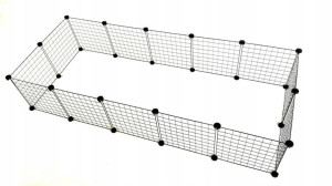 Wybieg kojec klatka modułowa 5x2 4x3 dla zwierząt