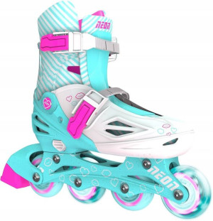Łyżworolki Neon Inline 30-33 morski róż Yvolution