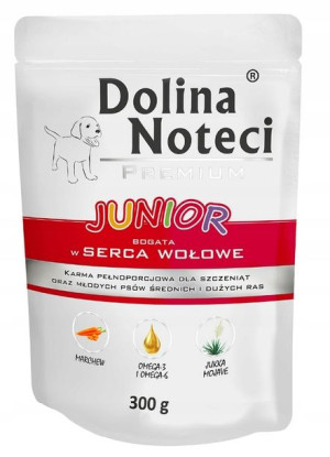 Dolina Noteci Junior Serca Wołowe 300g