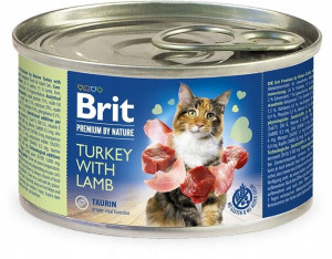 Brit Premium By Nature indyk z jagnięciną kot 200g