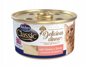 BUTCHER'S Delicious Dinner 85g łosoś krewetki