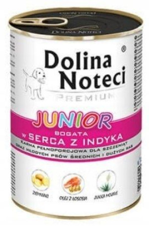 Dolina Noteci JUNIOR BOGATA W SERCA Z INDYKA 400g