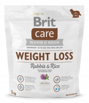 BRIT CARE Dog WEIGHT LOSS Rabbit&Rice 1kg