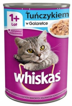 WHISKAS Adult Tuńczyk puszka 400g