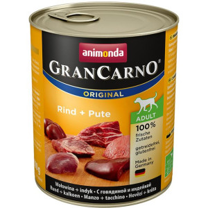 ANIMONDA Grancarno Adult wołowina i indyk 800g
