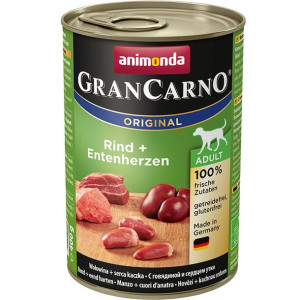ANIMONDA Grancarno Adult wołowina kacze serca 400g