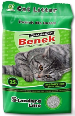 Super Benek Standard Zielony Las żwirek benton 25l