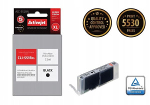 ACJ tusz Canon CLI-551Bk with chip ACC-551BN