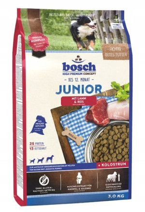 Bosch Junior karma dla Szczeniąt Lamb&Rice 3kg
