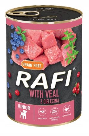 Dolina Noteci Rafi Pies Junior cielęcina 400g