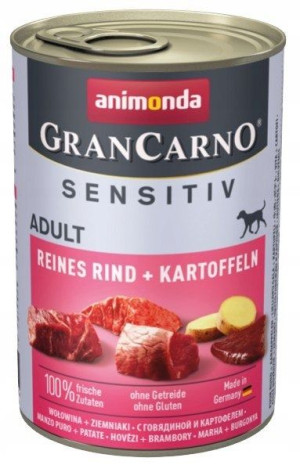 ANIMONDA Grancarno Sensitiv wołowina ziemniak 400g