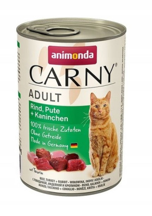 ANIMONDA Carny Adult wołowina indyk królik 400g